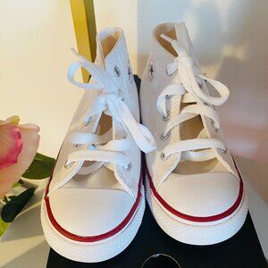 INFANT CANVAS CONVERSE HI TOP OPTICAL WHITE COLOR